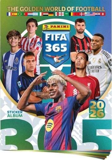 Panini FIFA 365 2025/2026 gyűjtői matricaalbum + matricaív