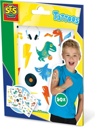 Gyermek fémes tetoválások 50 db