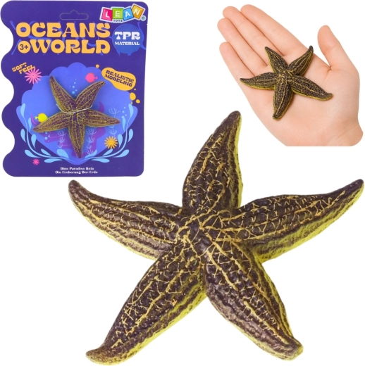 Realisztikus gumifigura tengeri csillag 9,5 cm