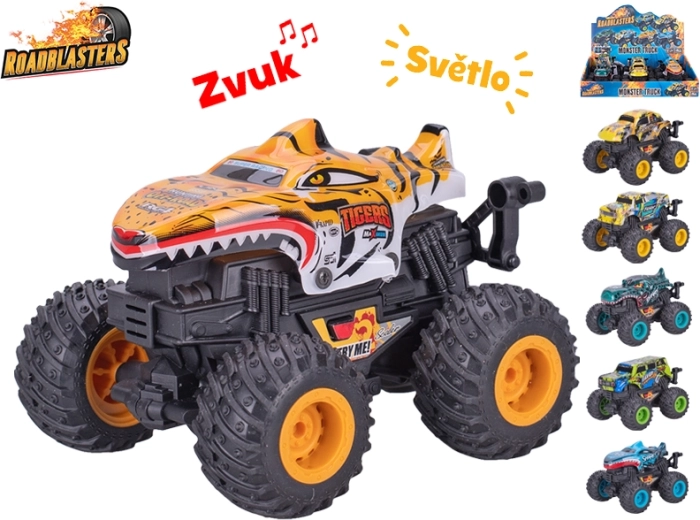 Roadblasters monster truck 12 cm fénnyel és hanggal