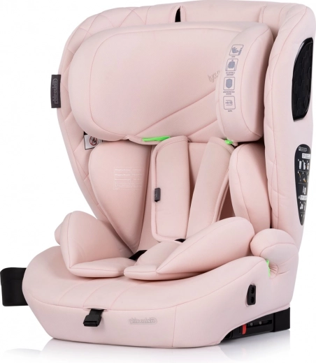 CHIPOLINO Tycoon i-Size autósülés 76–150 cm ISOFIX-szel, Pink Marshmallow