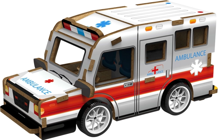 2Kids Toys 3D fa összerakható mentőautó