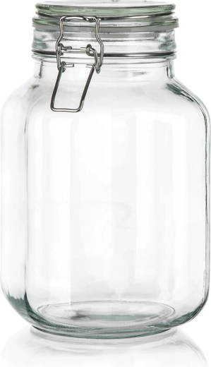 Hermetikus üveg tárolóedény patentzárral 2 l EREA