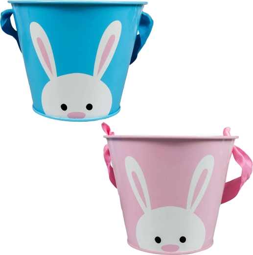 Húsvéti dekoratív vödör 12 × 8 cm