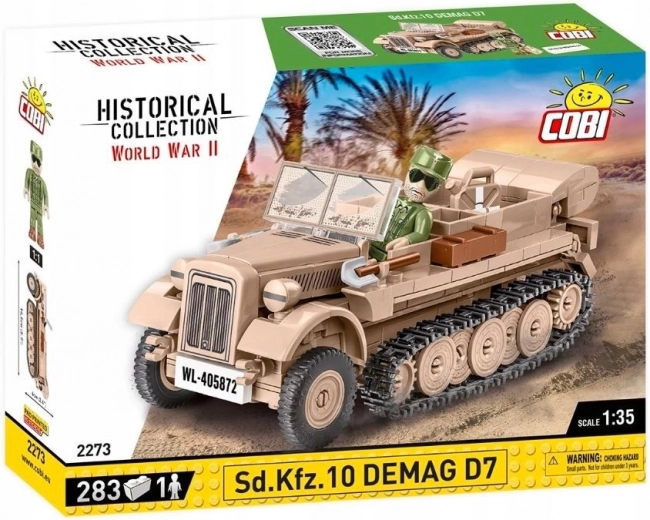 Sd.Kfz. 10 DEMAG D7 féllánctalpas vontató építőkészlet 1:35 méretarányban