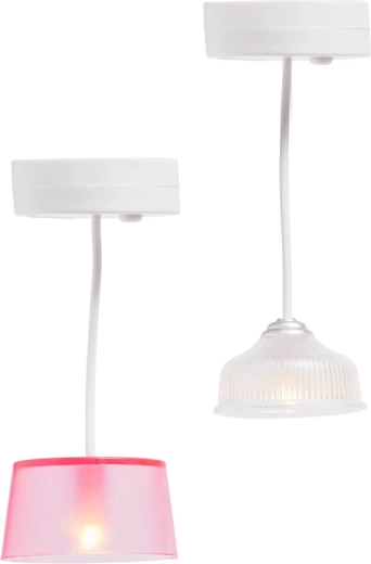 Lundby világításkészlet babaházhoz – 2 függesztett LED lámpa időzítővel