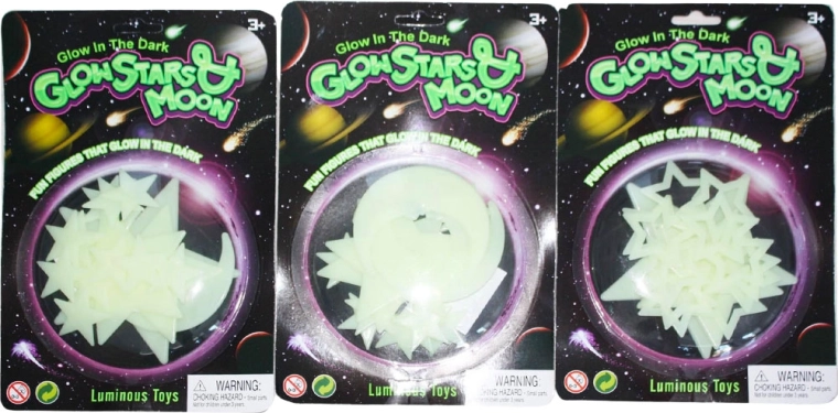 Világító dekoráció hold és csillagok gyerekszobába