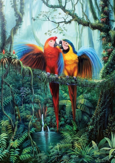 Szerelem a dzsungelben puzzle 260 darabos