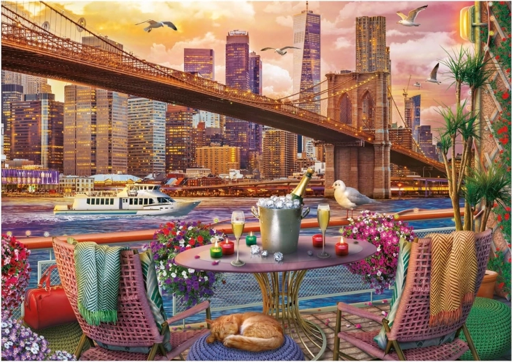Educa puzzle Romantikus vacsora New Yorkban, 2000 darab