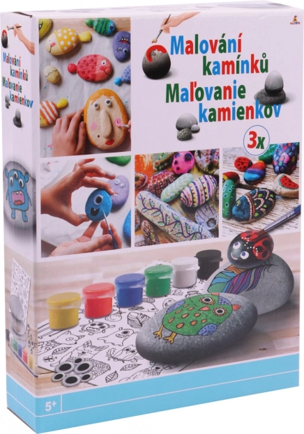 Kavicsfestő készlet matricákkal