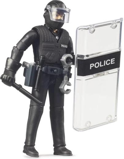 Bruder Bworld rendőr figura – rohamfelszerelésben
