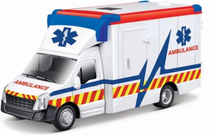 Bburago mentőautó hordággyal 1:43