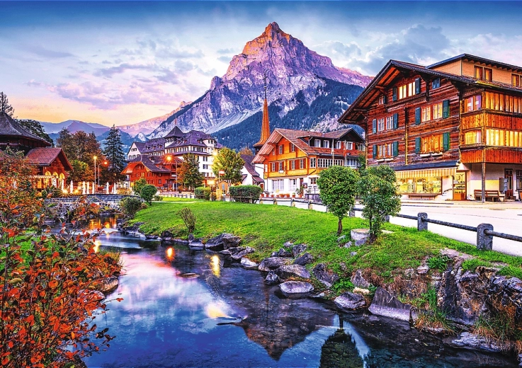 1000 darabos puzzle – alpesi város Svájcban PHOTO ODYSSEY TREFL