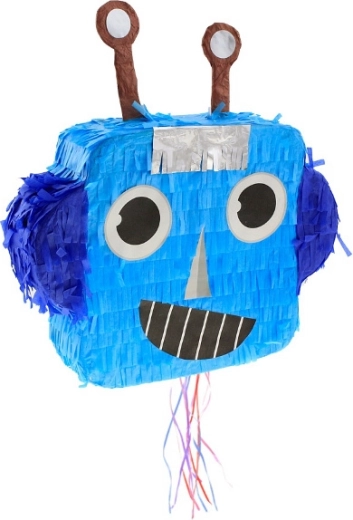 Robot pináta húzózsinórokkal