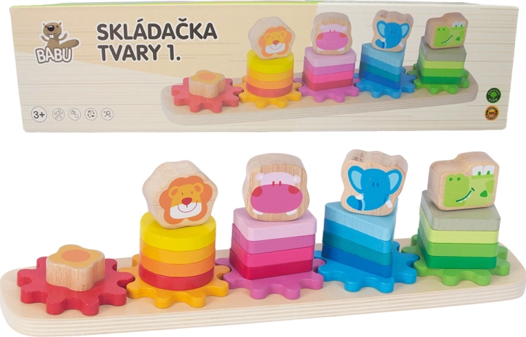 Babu fa állatos kirakó