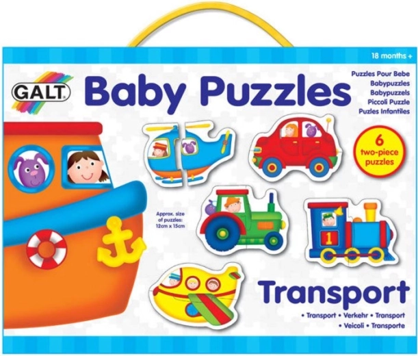 Galt baba puzzle Közlekedés 6×2 darab