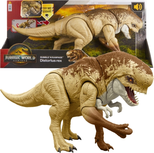 Outlet dinoszauruszfigura Jurassic World Újjászületés Veszélyes támadás Distortus Rex 50 cm – sérült csomagolás