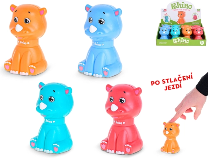 Guruló orrszarvú 10 cm, 3 éves kortól