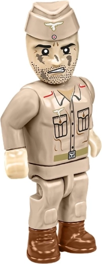 Tüzér minifigura és kiegészítők