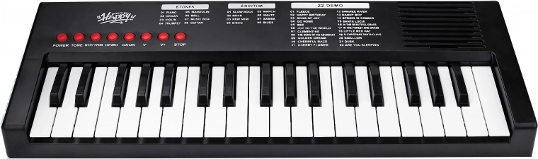 Gyerek billentyűzet mikrofonnal, 40 cm