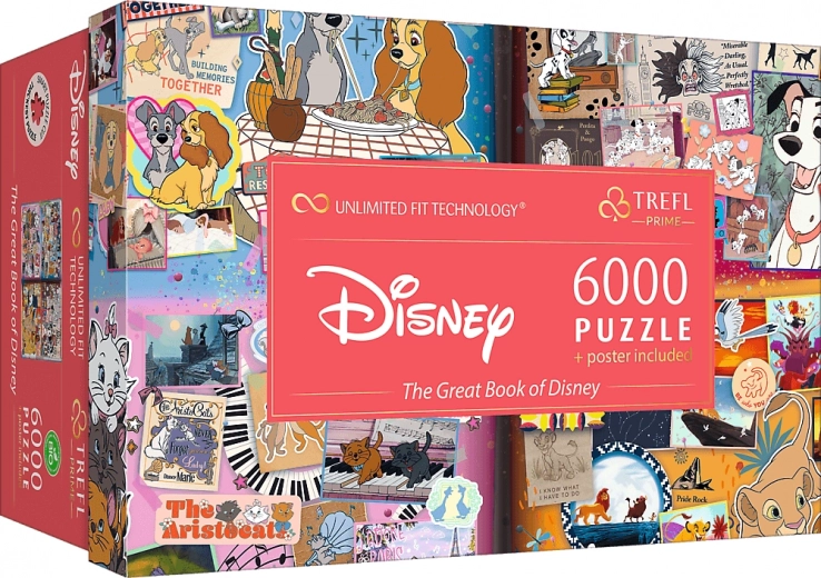 Trefl puzzle UFT Nagy DISNEY-könyv 6000 darab