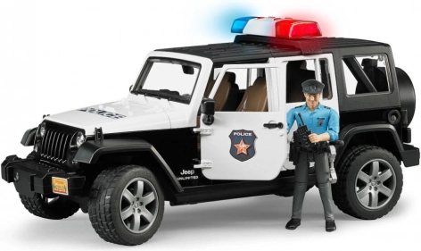 Bruder Jeep Wrangler Rubicon rendőrség figurával