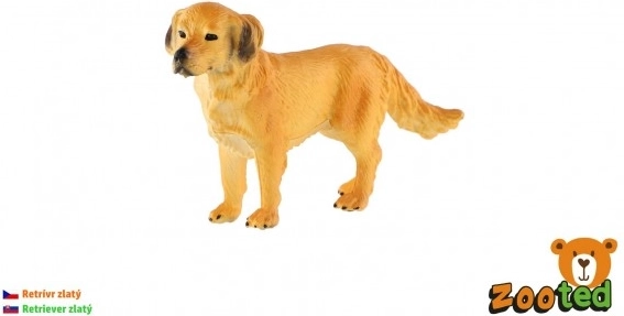 Arany retriever műanyag figura 10 cm
