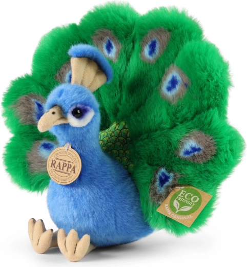 Plüss páva Rappa eco-friendly 22 cm – 1 db