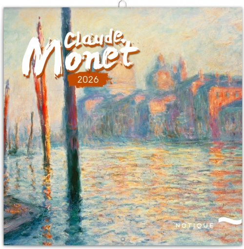 Jegyzetnaptár Claude Monet 2026, 30 x 30 cm