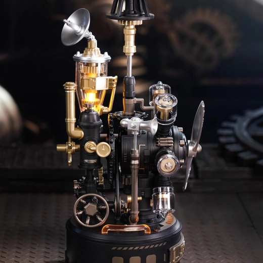 LED világítás és gőzeffekt