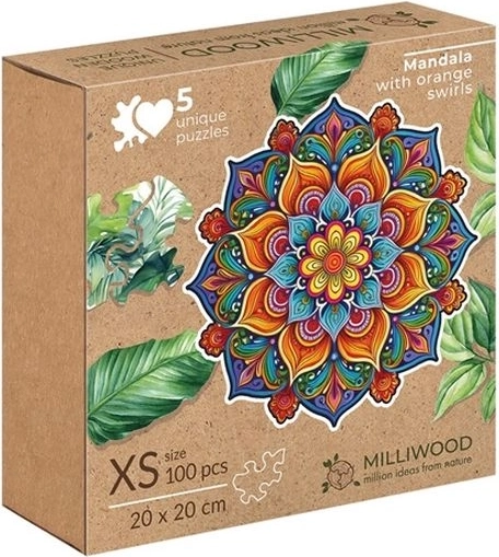 Milliwood Peace & Harmony Öröm mandala – 100 darabos puzzle szabálytalan szegéllyel