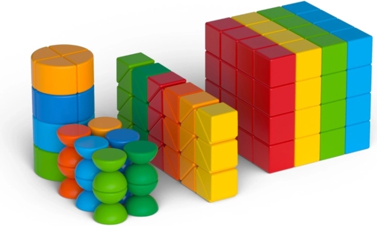 Geomag Magicube Shapes mágneses építőjáték 164 elemmel