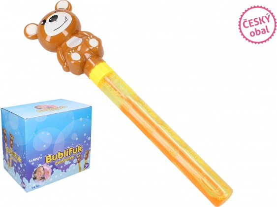 Buborékfújó mackóval 60 ml, 28 cm