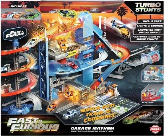 Jada Toys Fast & Furious Mayhem garázs 5 járművel