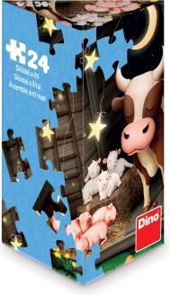 Puzzle Dino Állatkák a farmon 24 darab