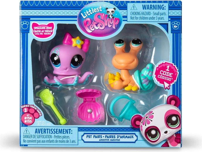 Hasbro Littlest Pet Shop Pet Treasure Hunt figurák és kiegészítők szett