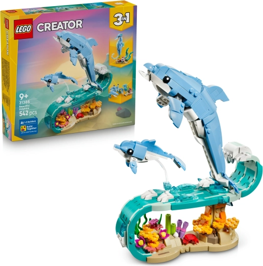LEGO Creator 3 az 1-ben Tengeri állatok: gyönyörű delfinek