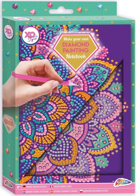 Füzet A5 Lila Mandala Gyémánt Festés