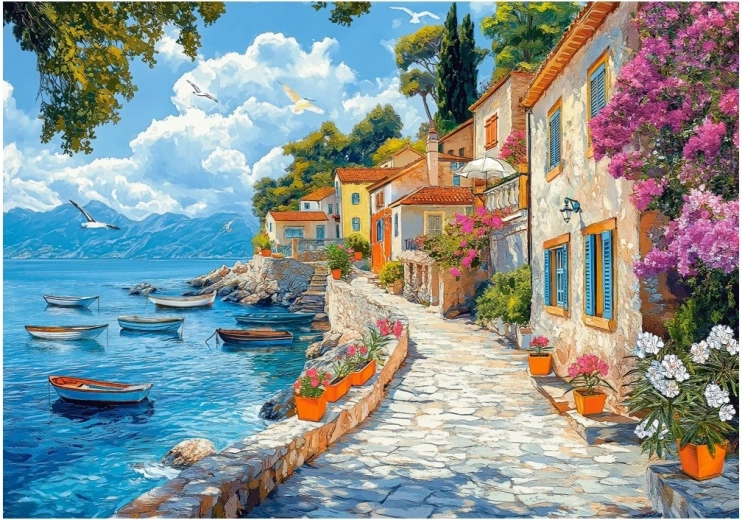 Puzzle Mediterrán séta 500 darab CASTORLAND