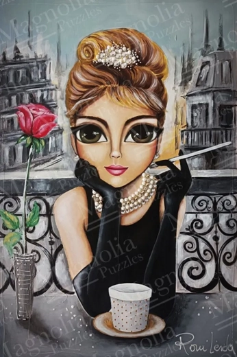 Magnolia Audrey puzzle 1000 darabbal