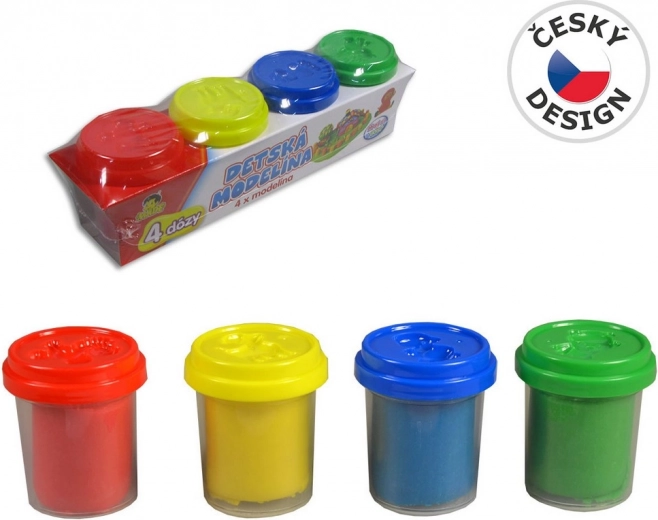 Gyurmakészlet gyerekeknek – 4 színű szett