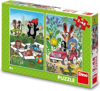 Dino puzzle Kisvakond – örömteli kalandok 2×48 darab