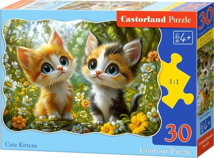 Puzzle Aranyos kiscicák, 30 darabos