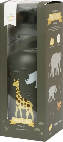 A Little Lovely Company rozsdamentes ivópalack 500 ml – Szavanna