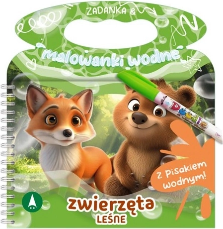 Vizes kifestők és feladatok – erdei állatok
