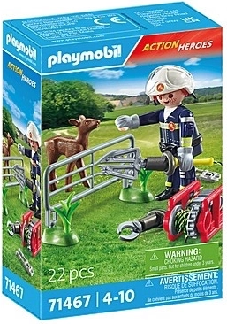 Akcióhősök figura készlet - Tűzoltók állatmentése