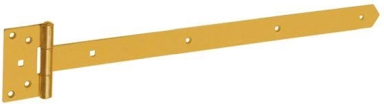 Sárga horganyzott kapupánt 600 × 65 × 110 × 40 × 4 mm