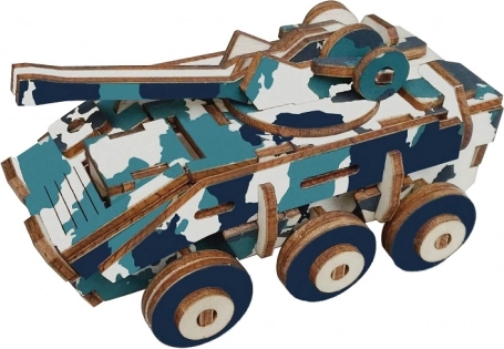Fából készült 3D puzzle Páncélozott jármű