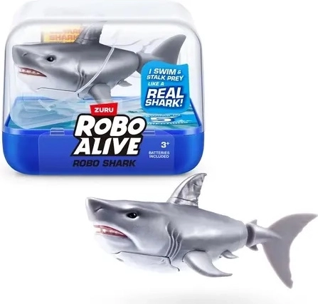 ZURU RoboAlive úszó szürke cápa