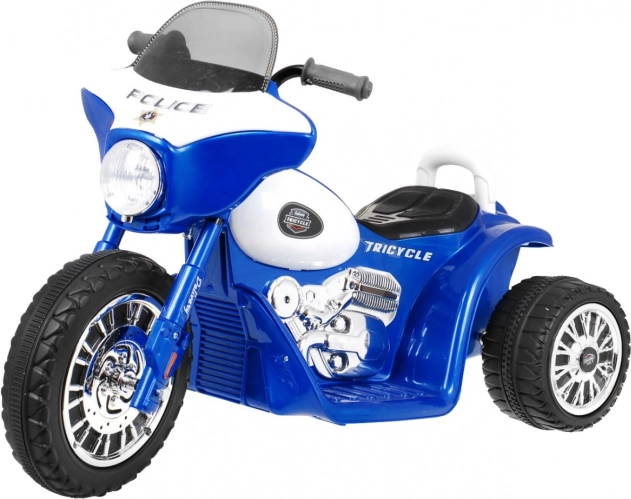 Gyermek elektromos chopper 3 kerékkel és LED világítással – Kék